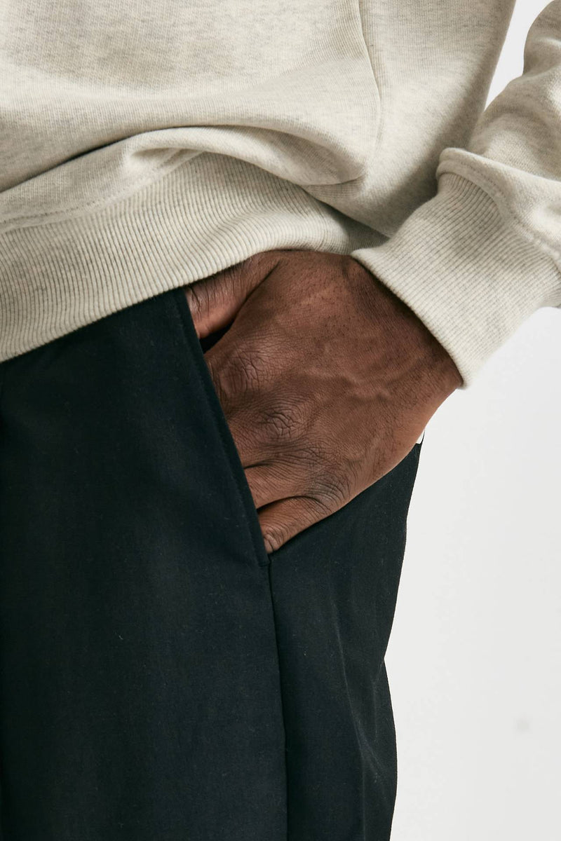 Pantalone in misto cotone nero uomo Drôle de monsieur - 6