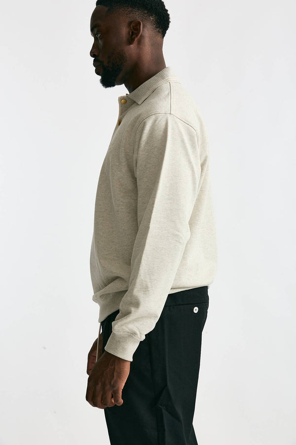 Felpa in cotone grigio chiaro uomo Drôle de monsieur