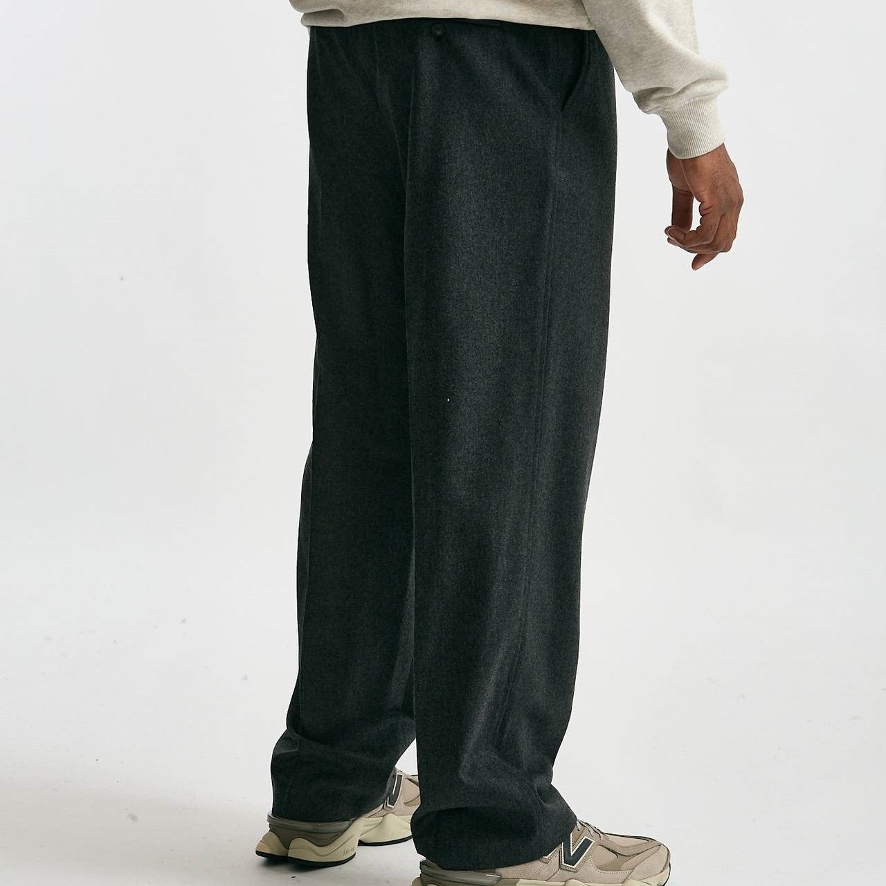 Pantalone lana e poliestere stretch grigio uomo Drôle de monsieur - 8