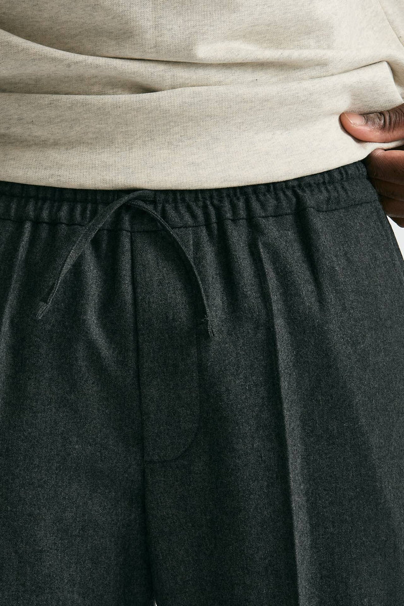 Pantalone lana e poliestere stretch grigio uomo Drôle de monsieur - 5