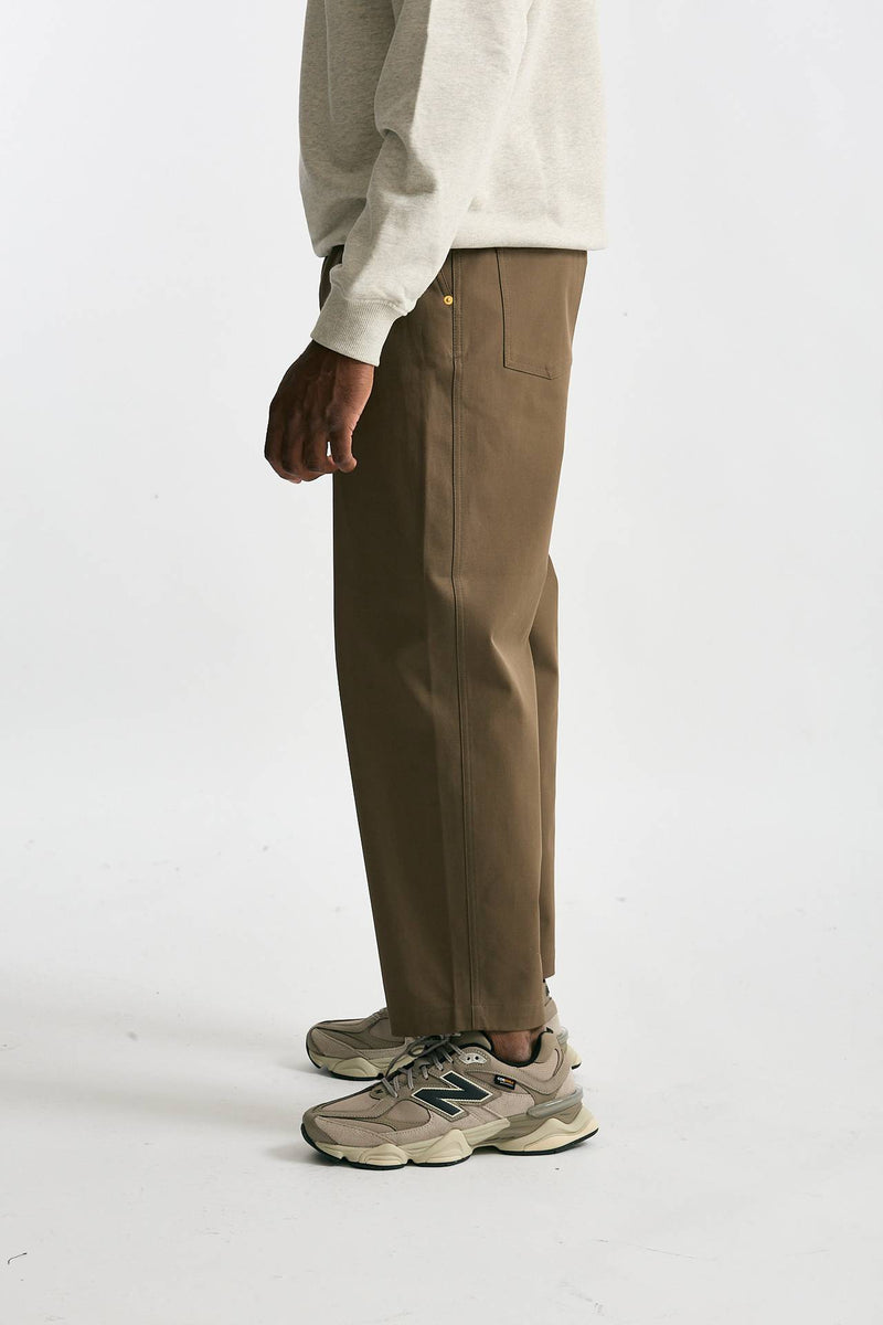 Pantalone cotone stretch cammello uomo Drôle de monsieur - 2