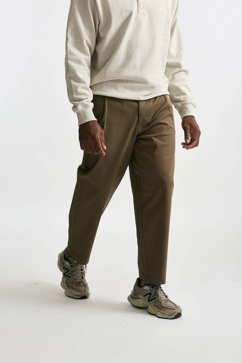 Pantalone cotone stretch cammello uomo Drôle de monsieur - 4