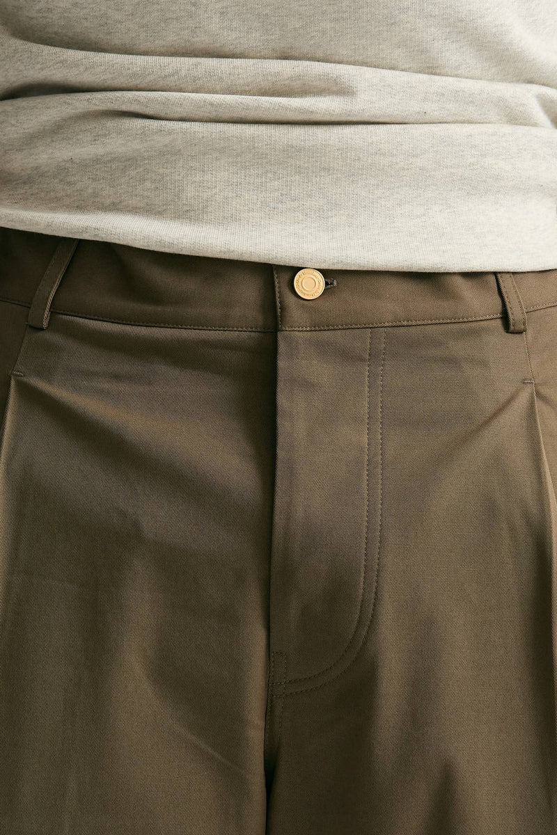 Pantalone cotone stretch cammello uomo Drôle de monsieur - 5