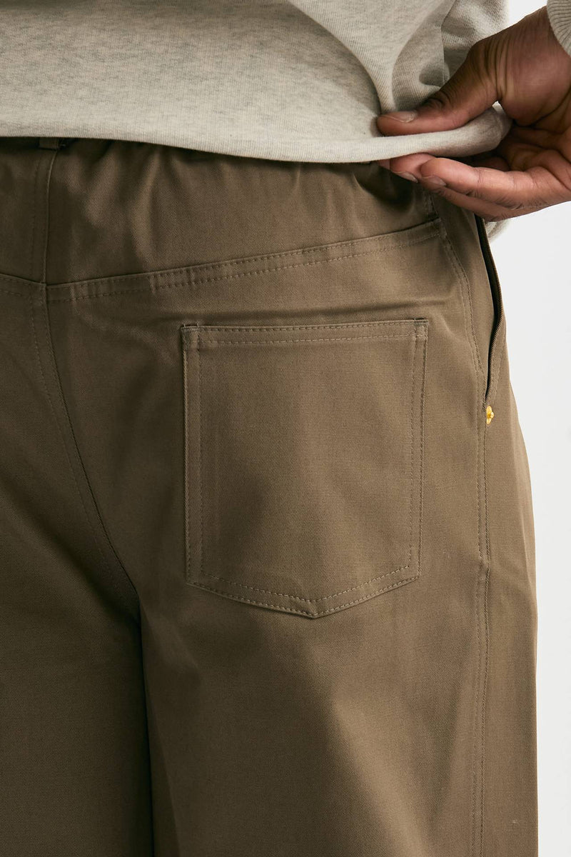 Pantalone cotone stretch cammello uomo Drôle de monsieur - 7