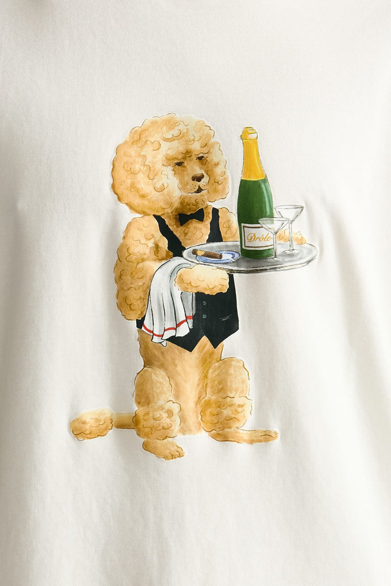 T-shirt in cotone panna uomo Drôle de monsieur - 5