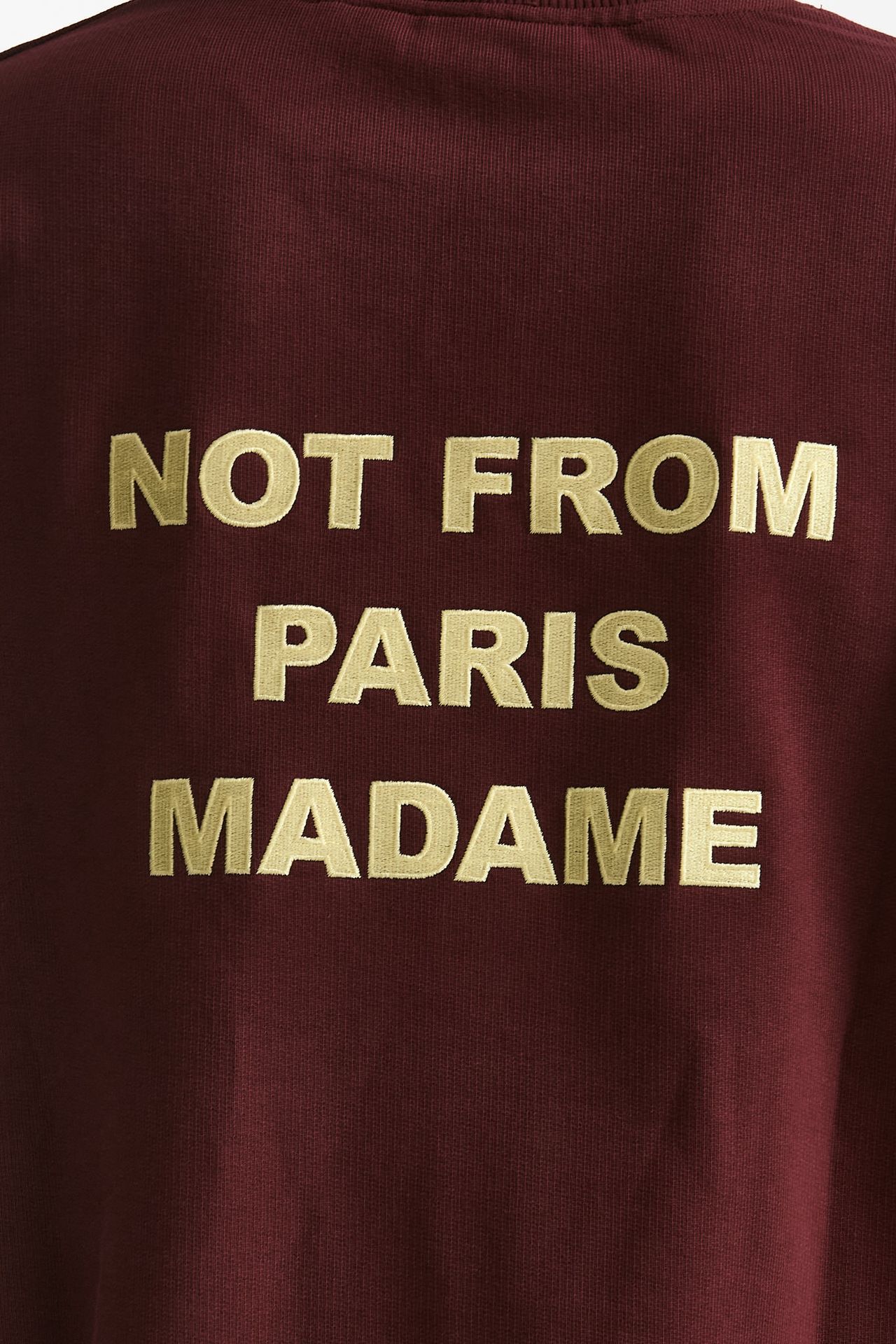 Felpa in cotone bordeaux uomo Drôle de monsieur - 4