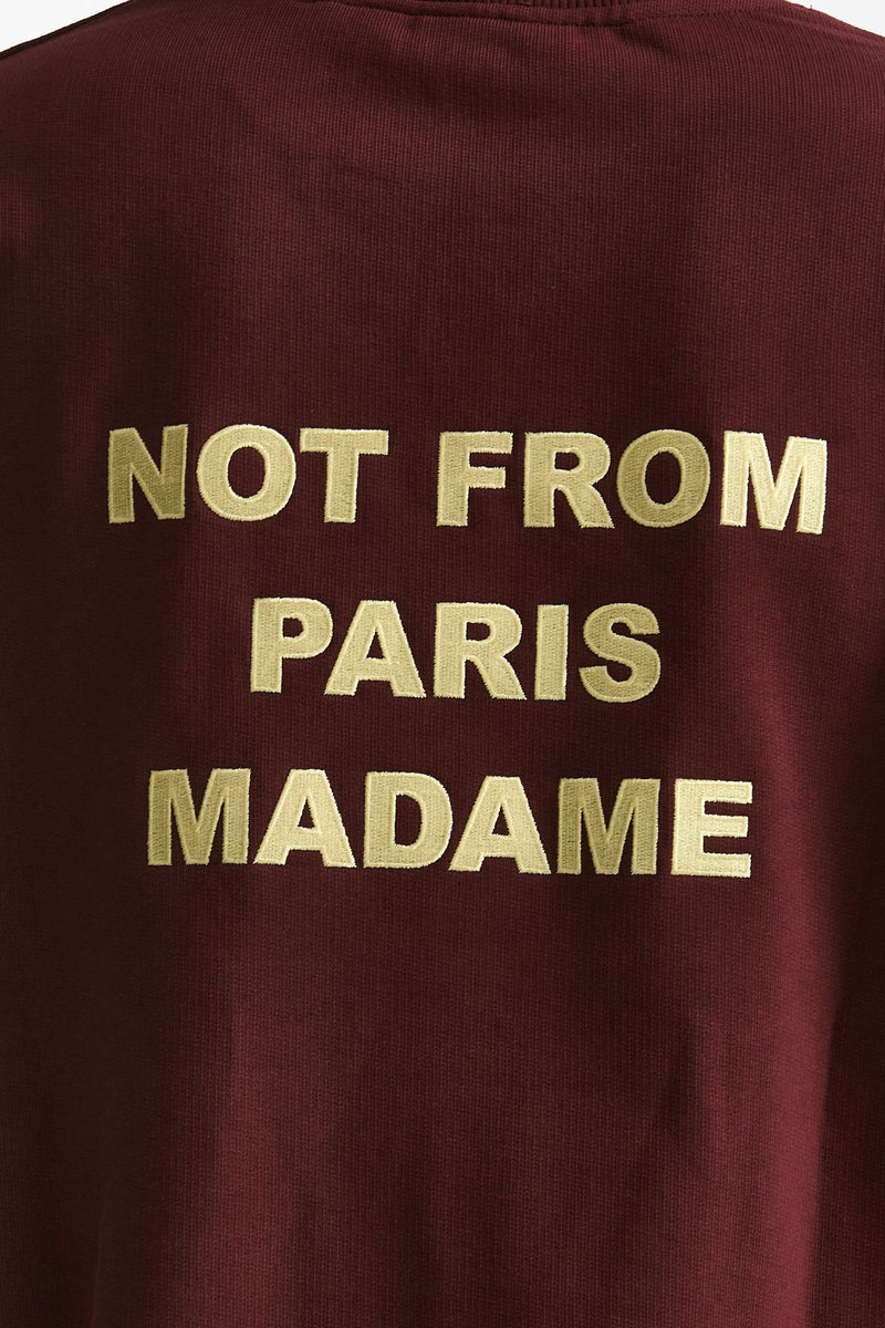 Felpa in cotone bordeaux uomo Drôle de monsieur - 4