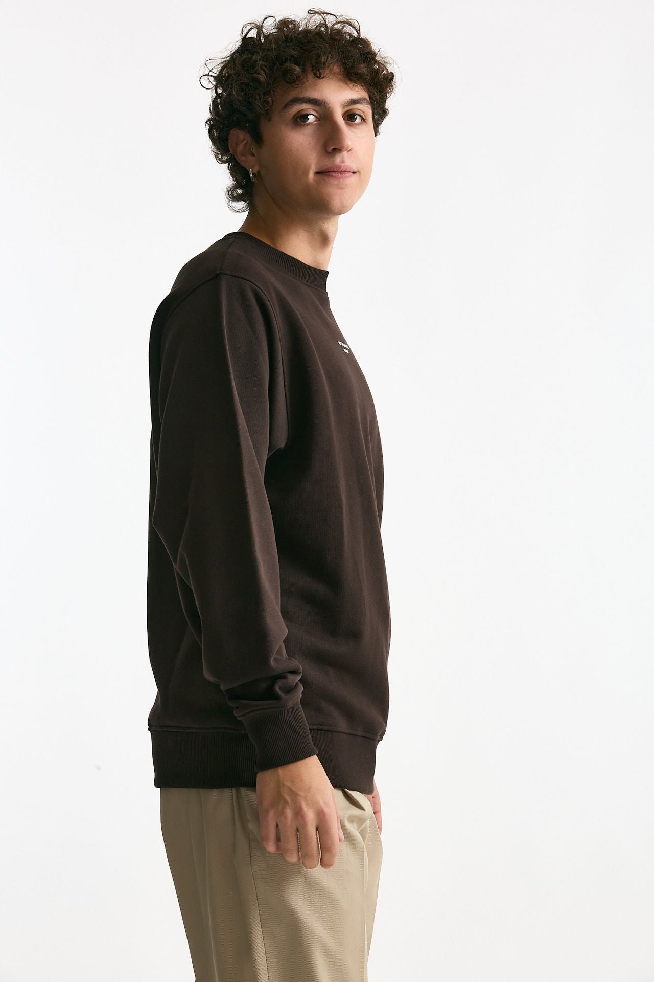 Felpa in cotone marrone uomo Drôle de monsieur - 3