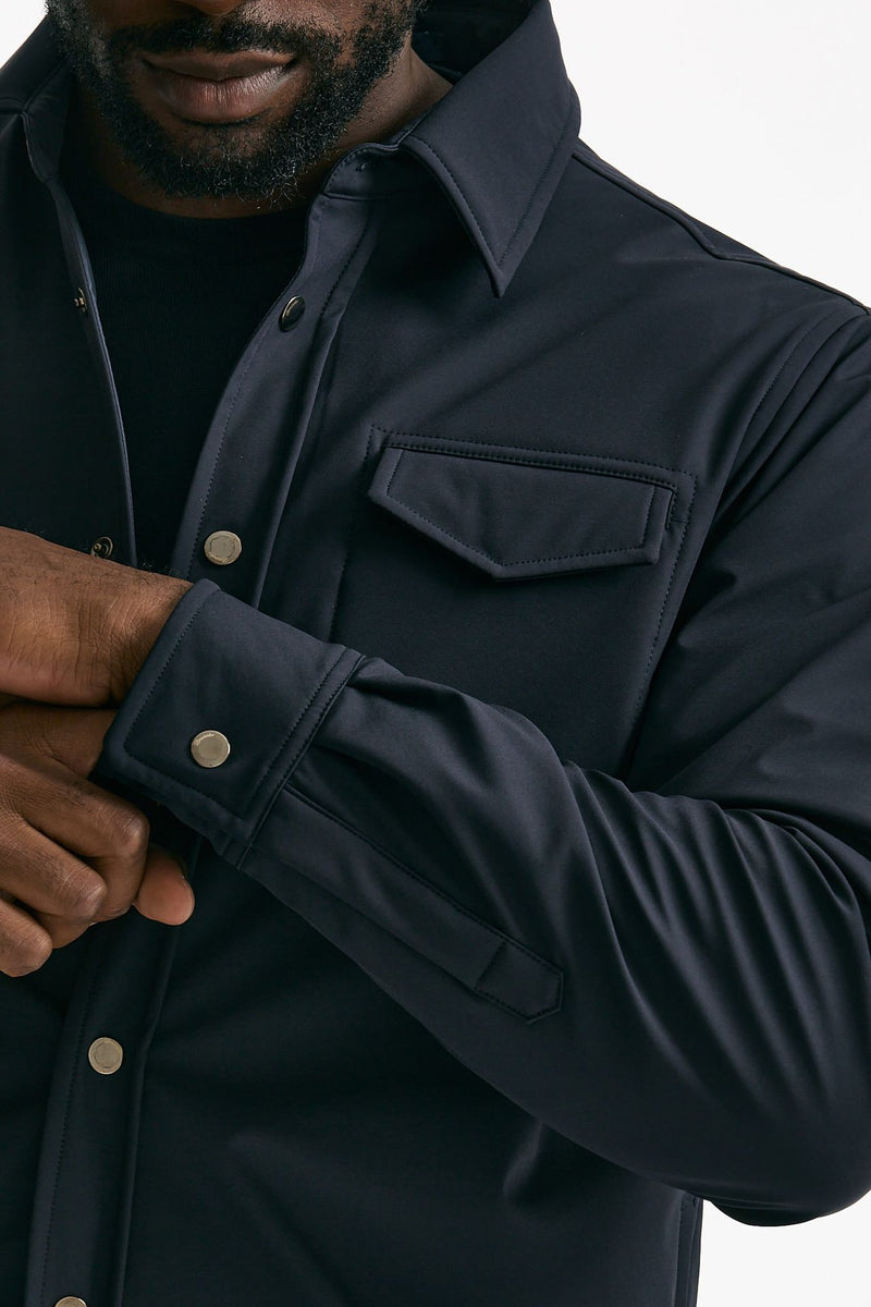 Giubbino in nylon stretch blu uomo Drumohr - 6