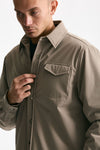 Giubbino in nylon stretch beige uomo Drumohr - 7