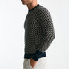 Maglia in cashmere fantasia blu e beige uomo Drumohr - 6