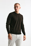 Maglia MODERN in lana rasata marrone uomo Drumohr - 1