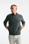 Maglia in lambswool grigio full zip uomo Drumohr - 1