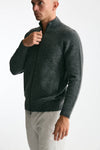 Maglia in lambswool grigio full zip uomo Drumohr - 2