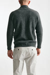 Maglia in lambswool grigio full zip uomo Drumohr - 3
