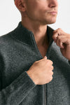 Maglia in lambswool grigio full zip uomo Drumohr - 5