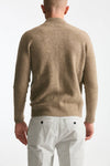 Maglia in lambswool beige full zip uomo Drumohr - 3
