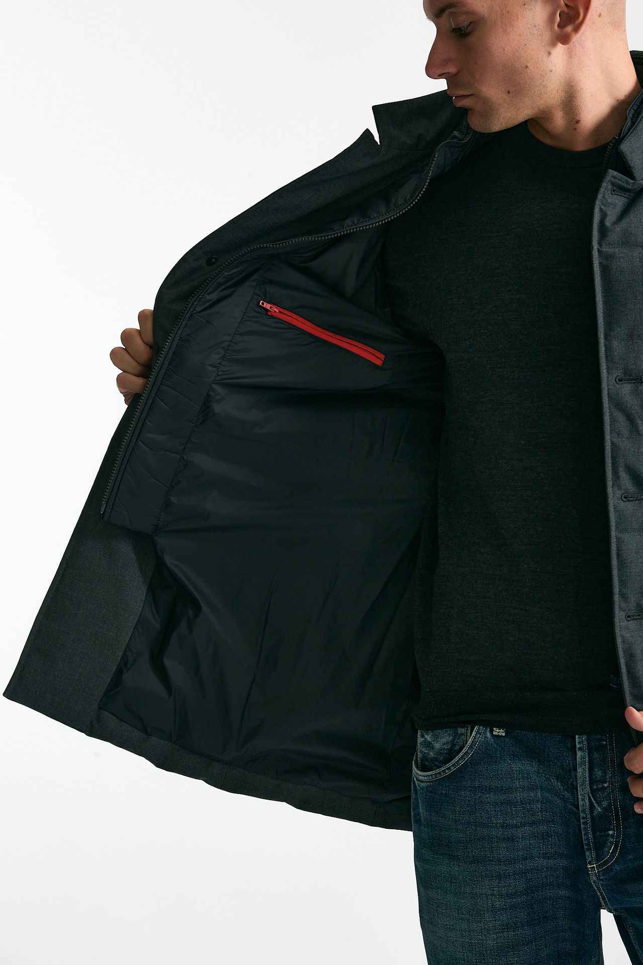 Piumino FAY double front grigio uomo Fay - 5