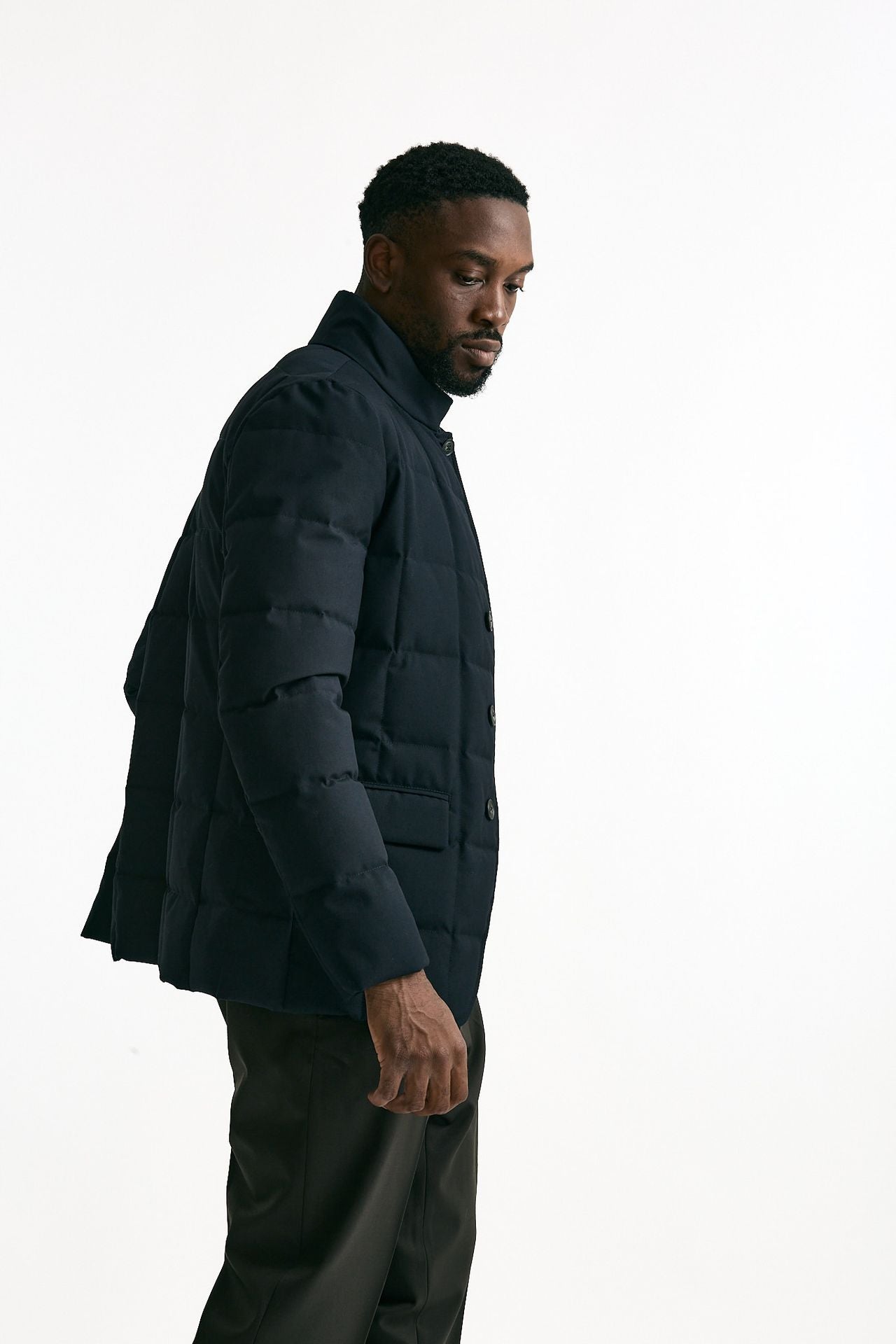 Piumino giacca double front blu uomo Fay - 4