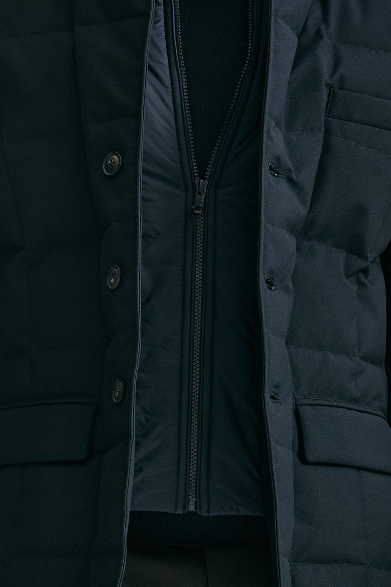 Piumino giacca double front blu uomo Fay - 6