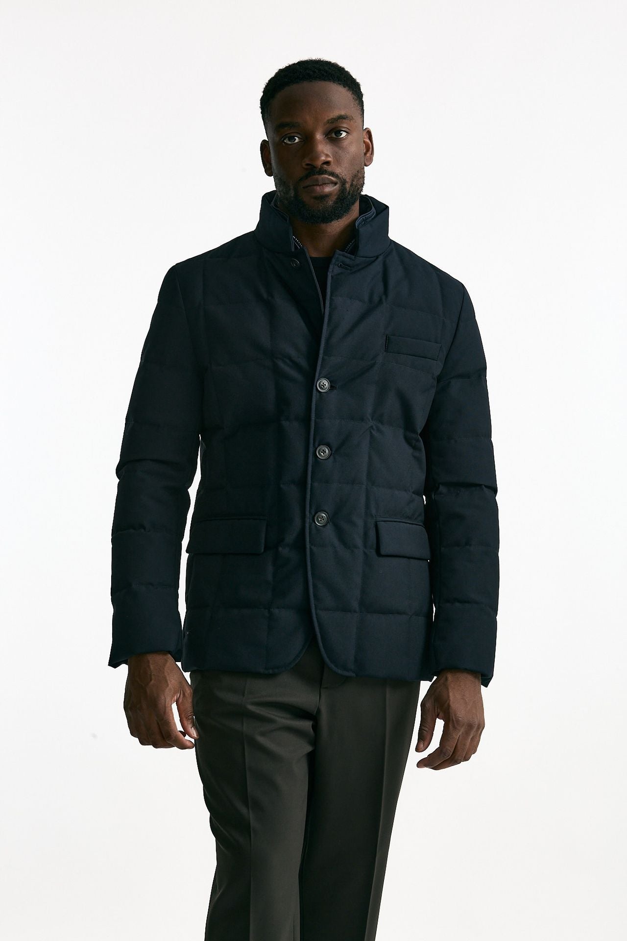 Piumino giacca double front blu uomo Fay - 7