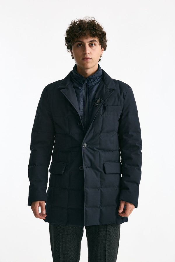 Piumino double front blu uomo Fay