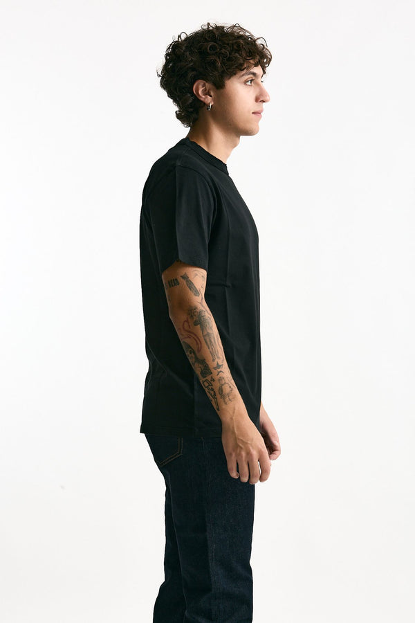 T-shirt in cotone nero uomo Grifoni