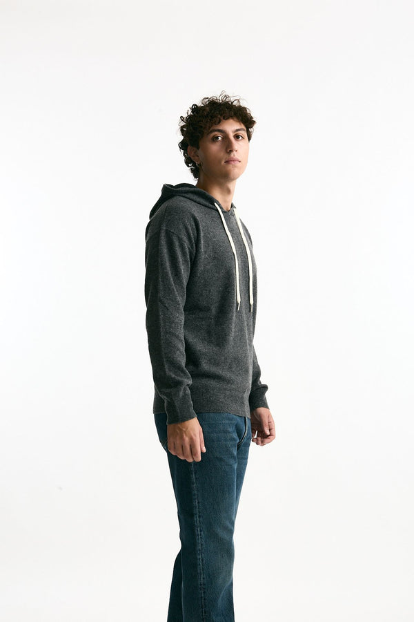 Maglia felpa in lana grigio uomo Grifoni