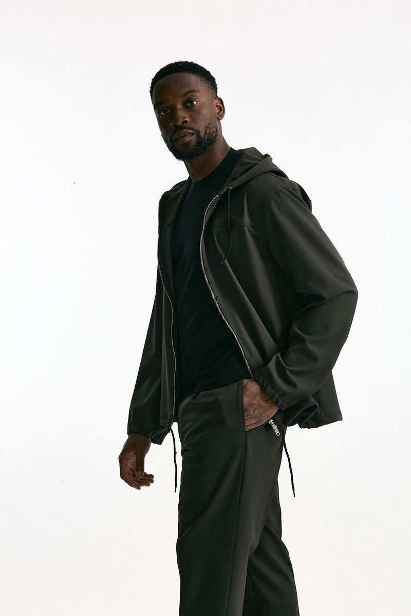 Felpa in misto lana stretch marrone uomo Grifoni - 1