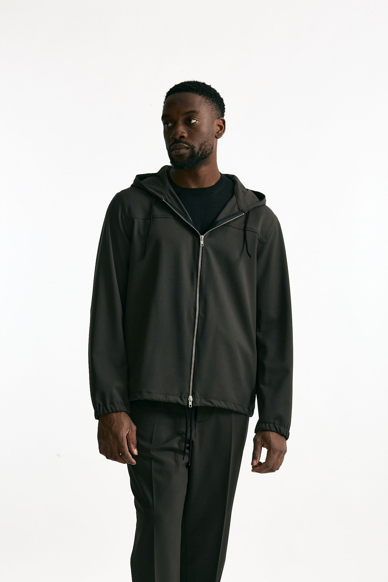 Felpa in misto lana stretch marrone uomo Grifoni - 6