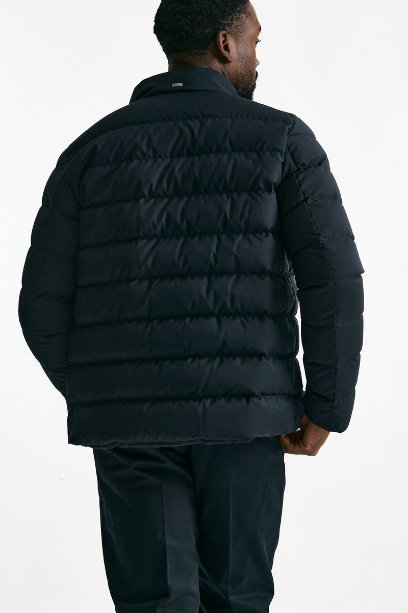 Piumino blu in nylon uomo Herno - 3