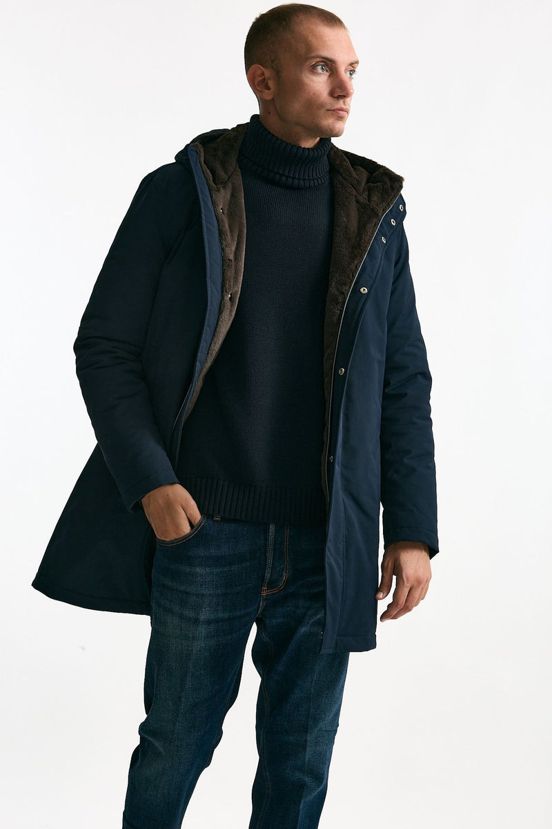 Parka blu in nylon uomo Herno - 1