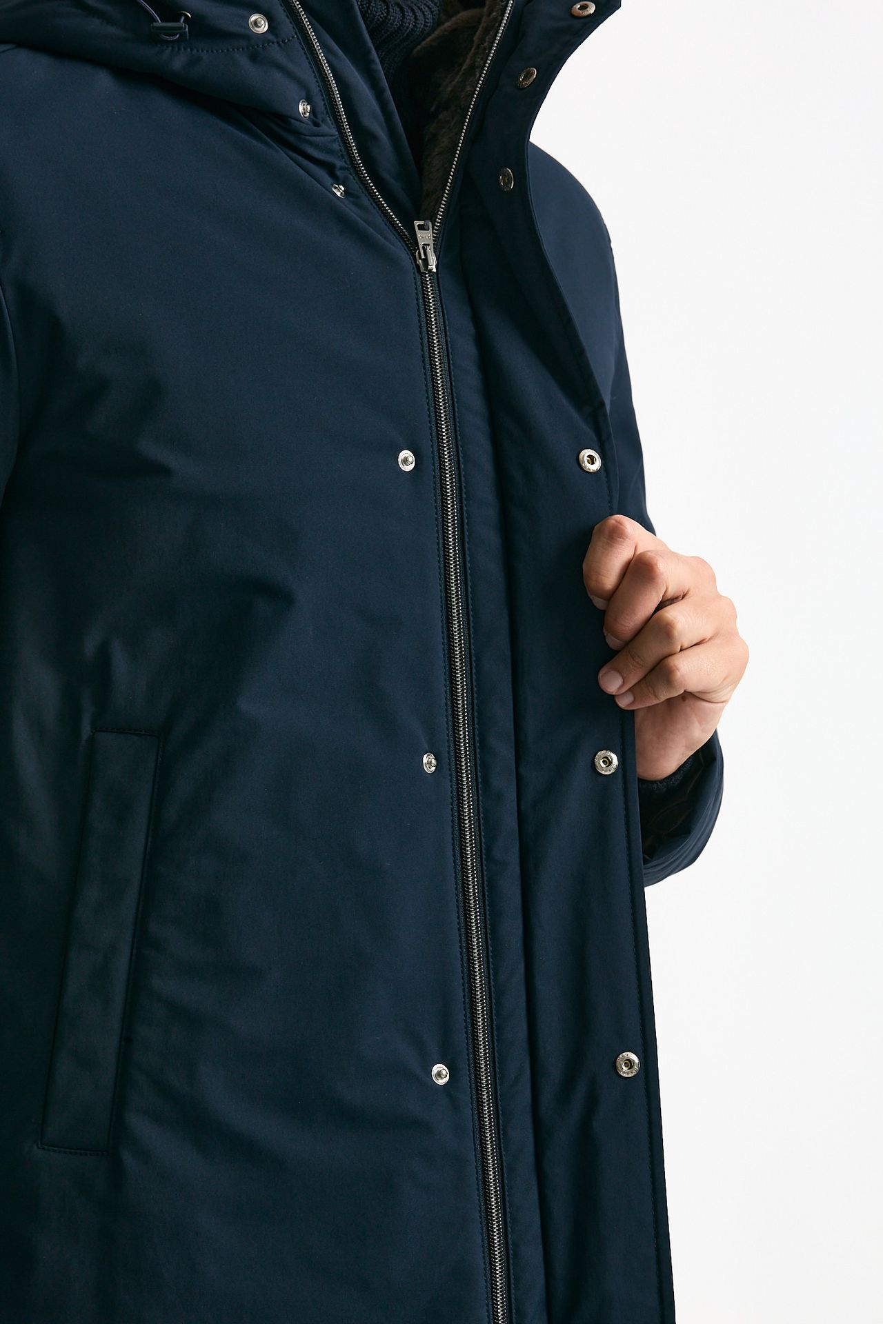 Parka blu in nylon uomo Herno - 6