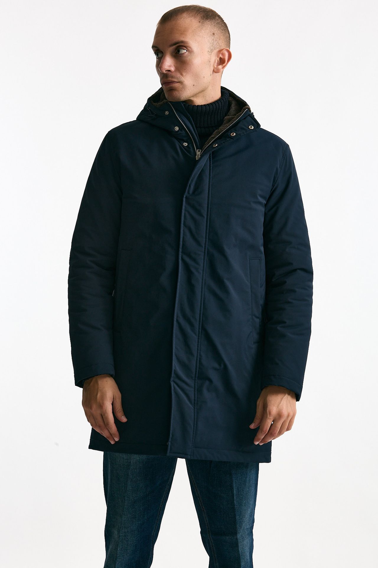 Parka blu in nylon uomo Herno - 7