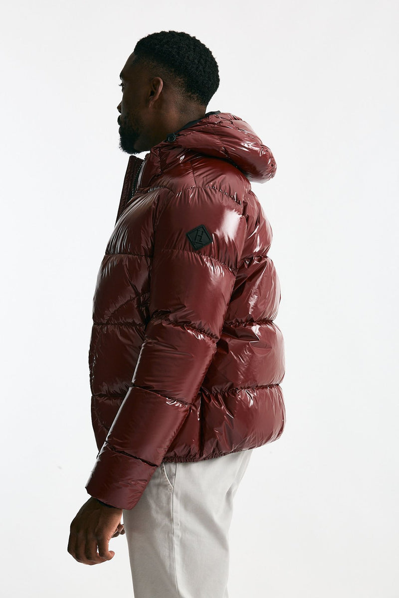 Piumino con cappuccio rosso uomo Herno - 1