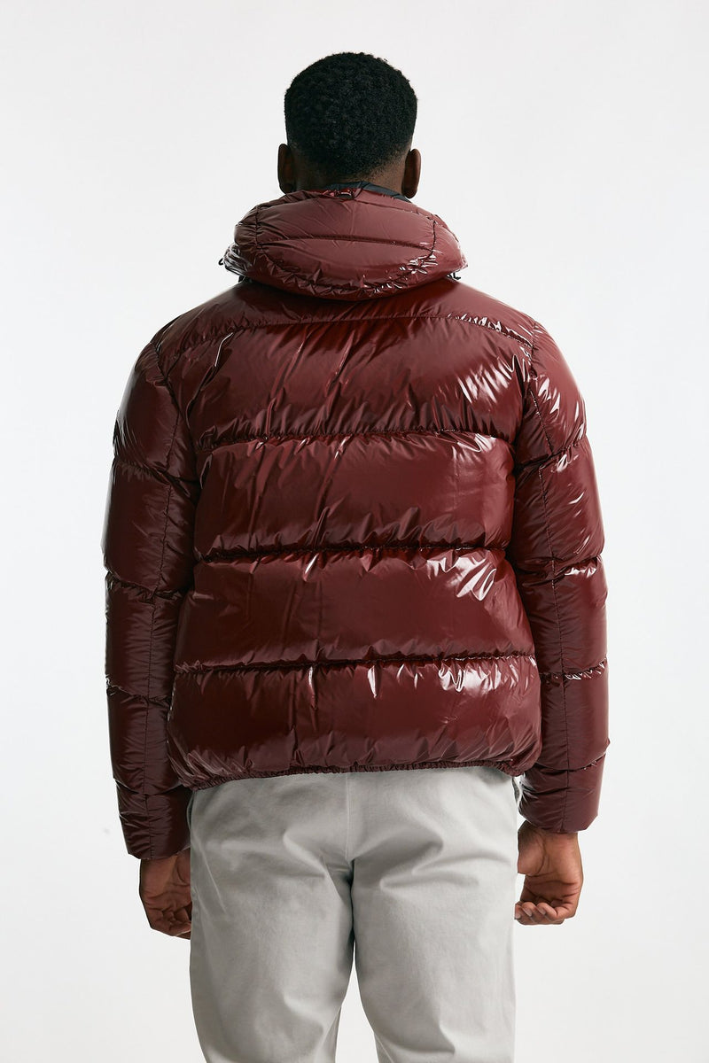 Piumino con cappuccio rosso uomo Herno - 4