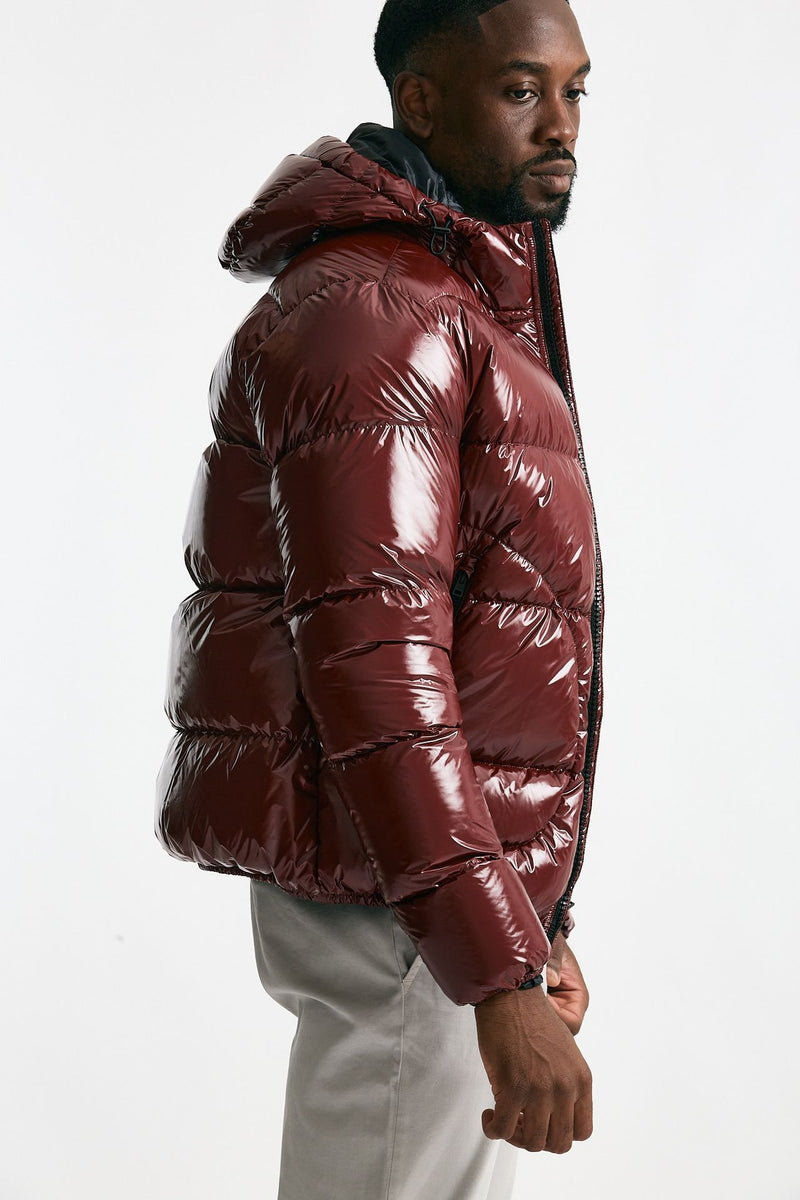 Piumino con cappuccio rosso uomo Herno - 5