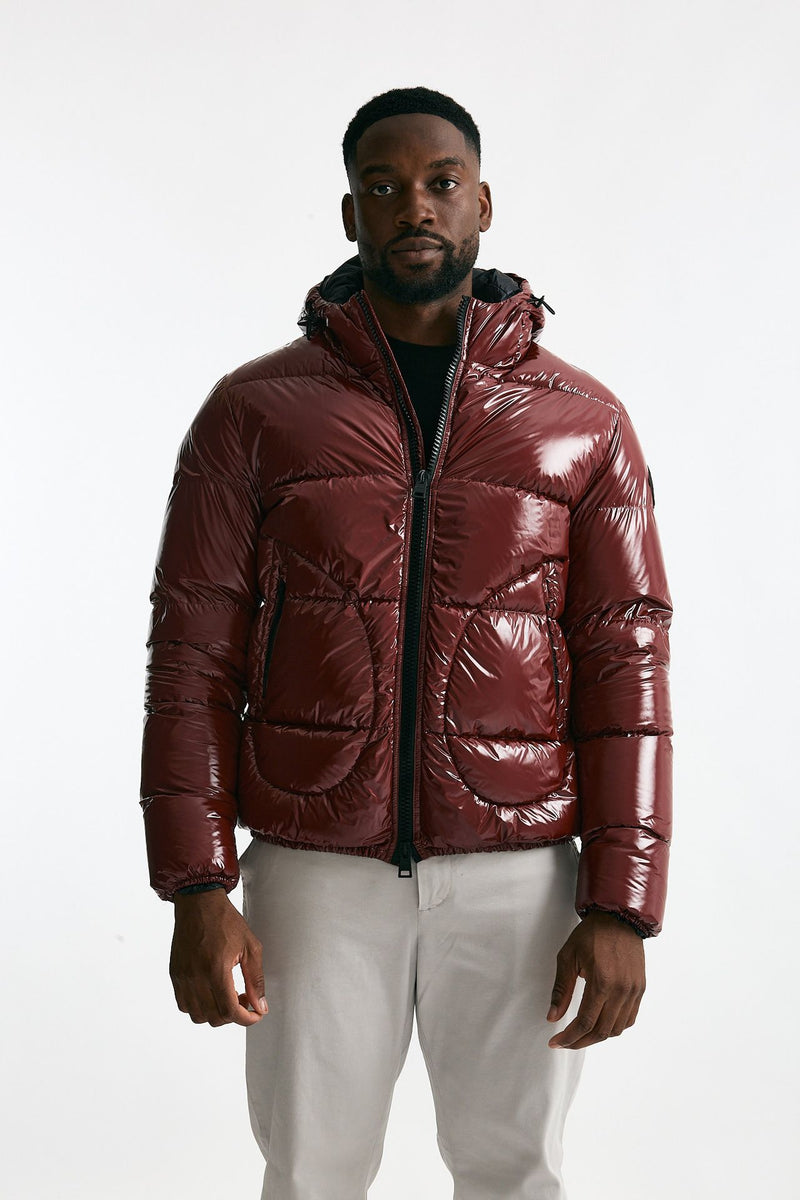 Piumino con cappuccio rosso uomo Herno - 6