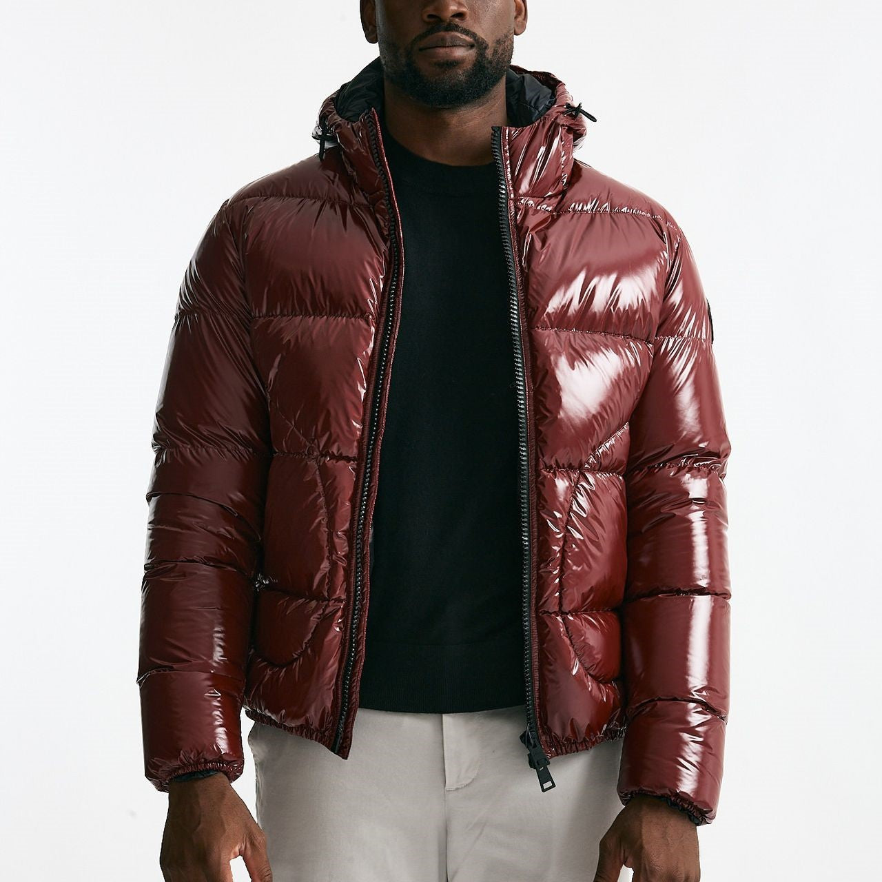 Piumino con cappuccio rosso uomo Herno - 8