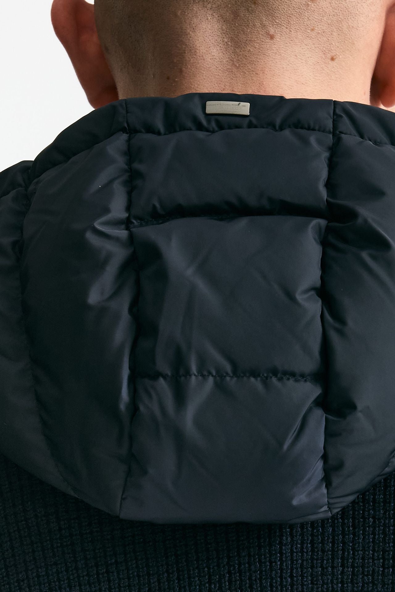 Giubbino blu esterno lana e nylon uomo Herno - 4