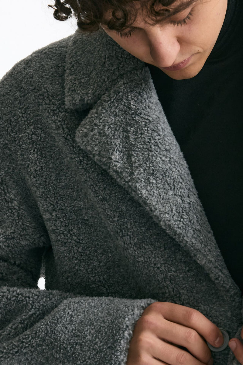 Cappotto orsetto grigio uomo Herno - 5