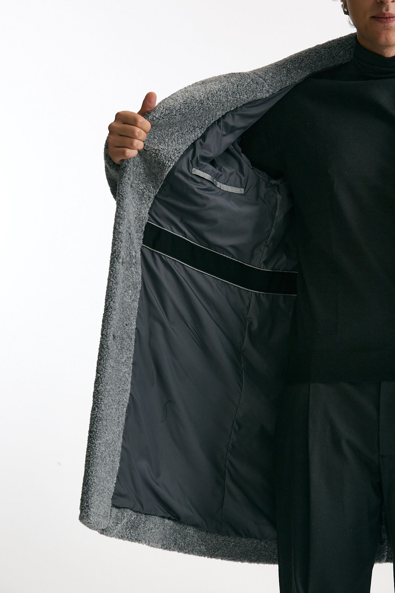 Cappotto orsetto grigio uomo Herno - 9