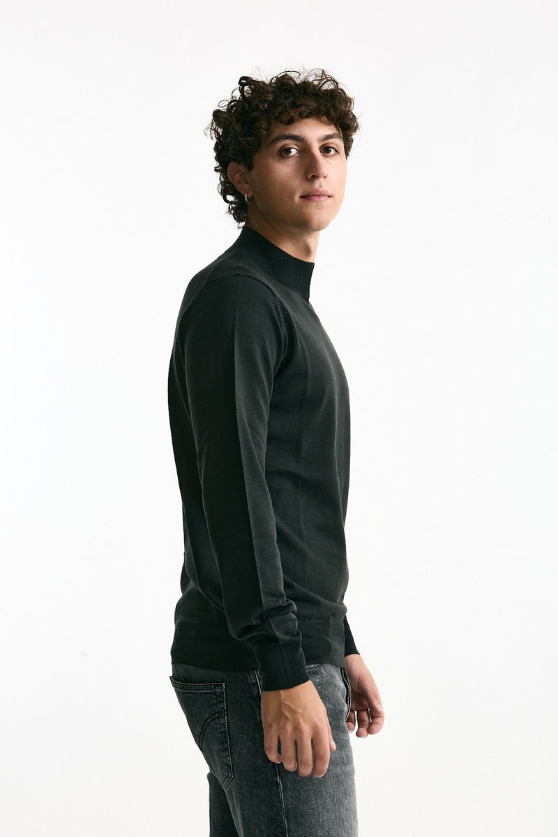 Lupetto in lana rasata grigio uomo Hosio - 3