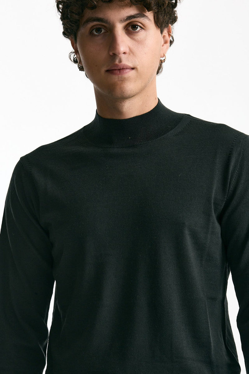 Lupetto in lana rasata grigio uomo Hosio - 5