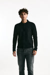 Maglia in lana nero Full zip uomo Hosio - 2