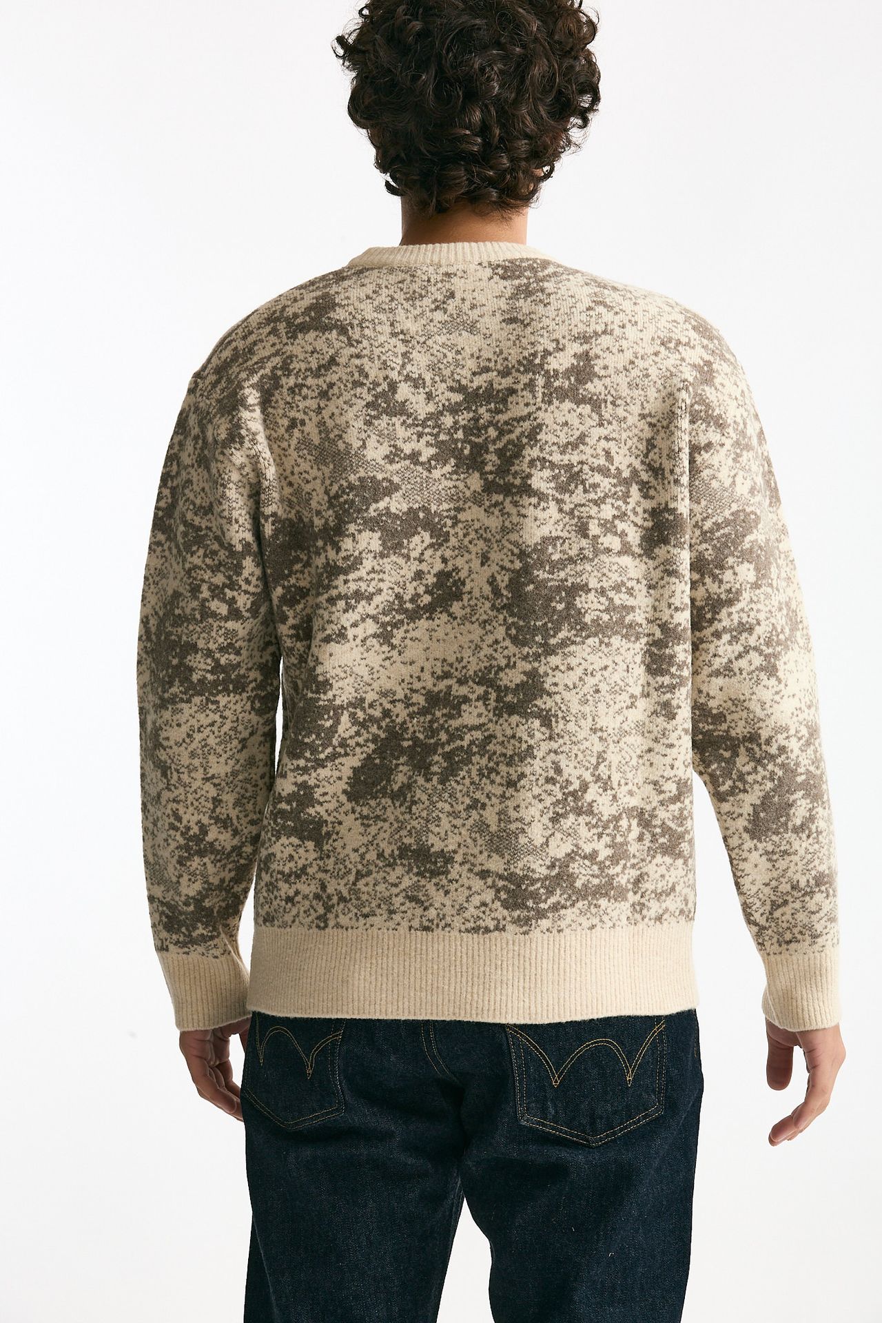 Maglia lana poliammide e viscosa fantasia uomo Hosio - 3