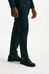 Pantalone in lana stretch blu uomo Incotex - 4