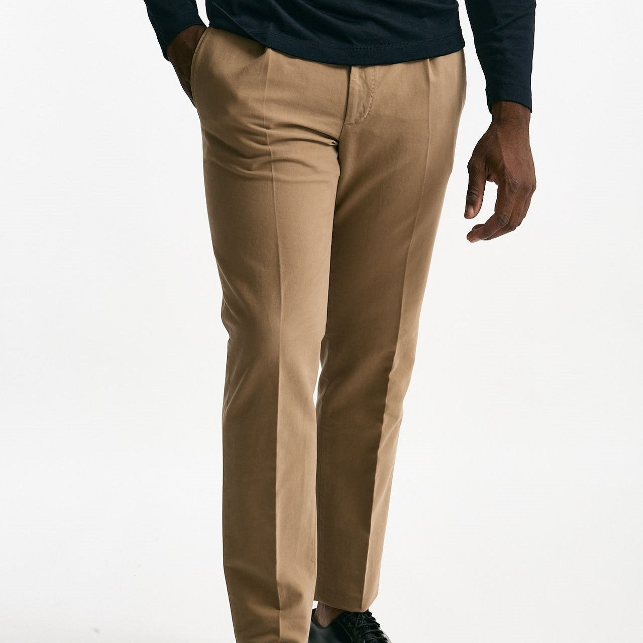 Pantalone in cotone stretch beige uomo Incotex - 8