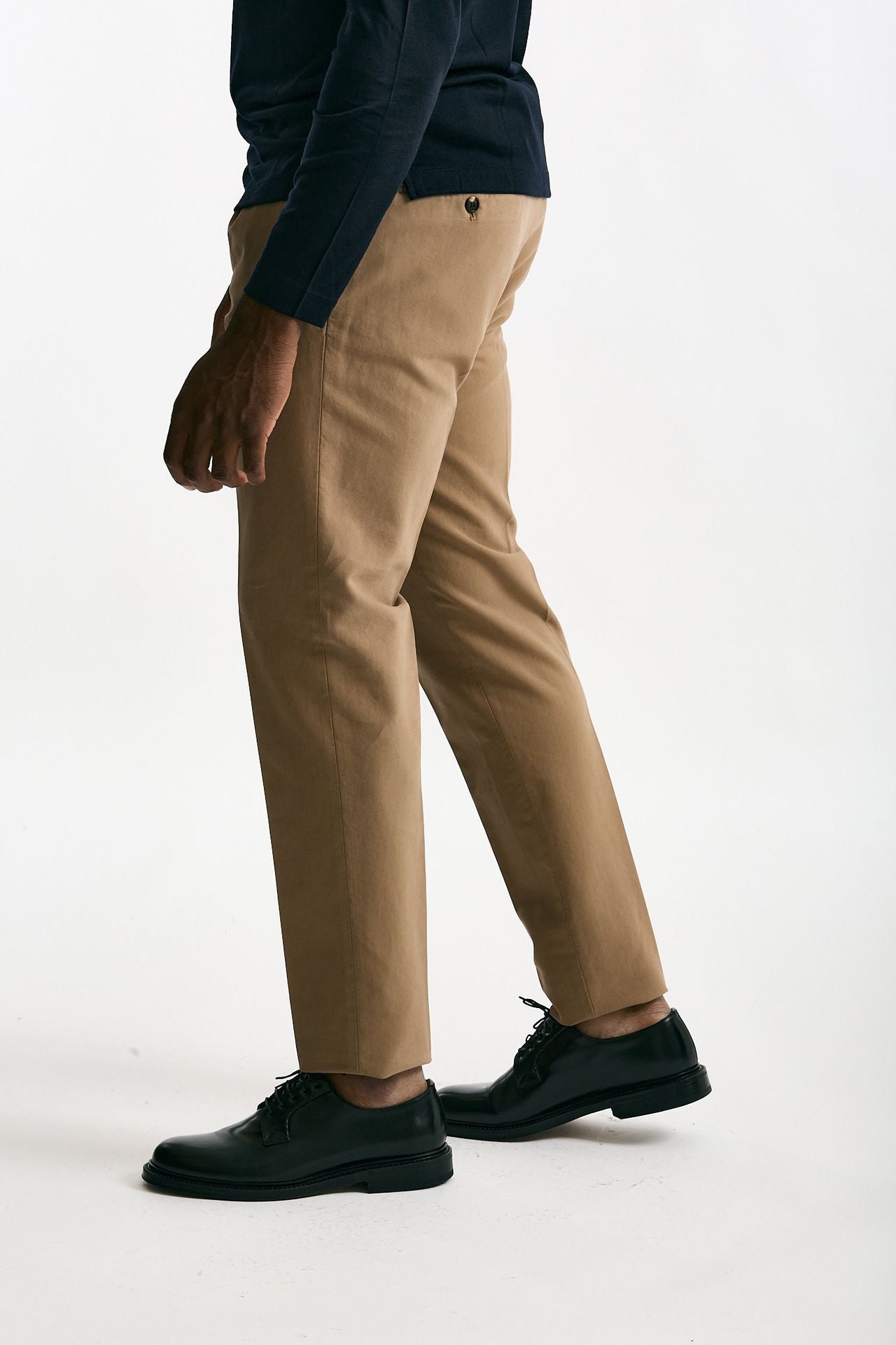 Pantalone in cotone stretch beige uomo Incotex - 2