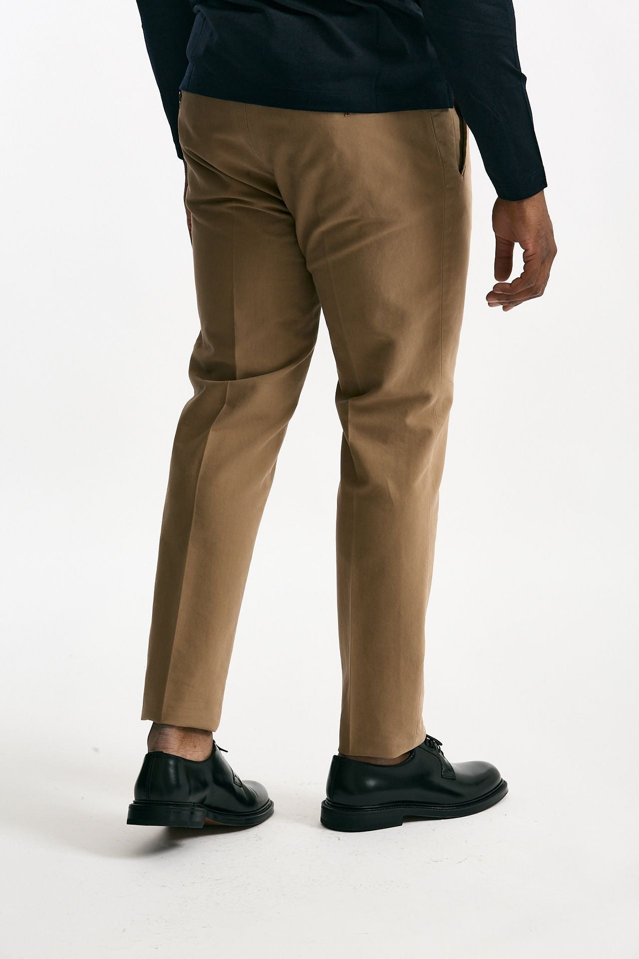 Pantalone in cotone stretch beige uomo Incotex - 3